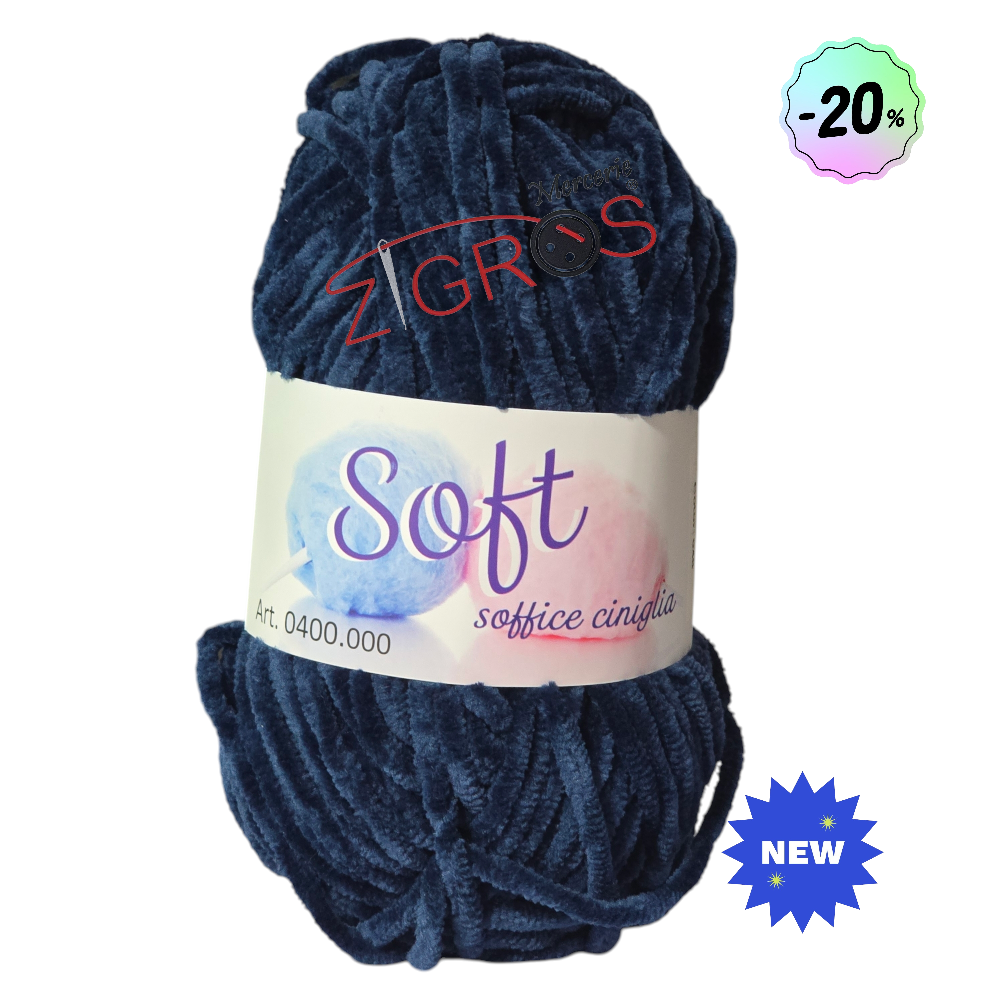 Ciniglia SOFT da 100gr 100mt