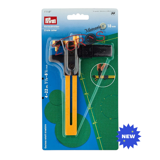 Prym Circle Cutter, Yellow, Black, 18 mm