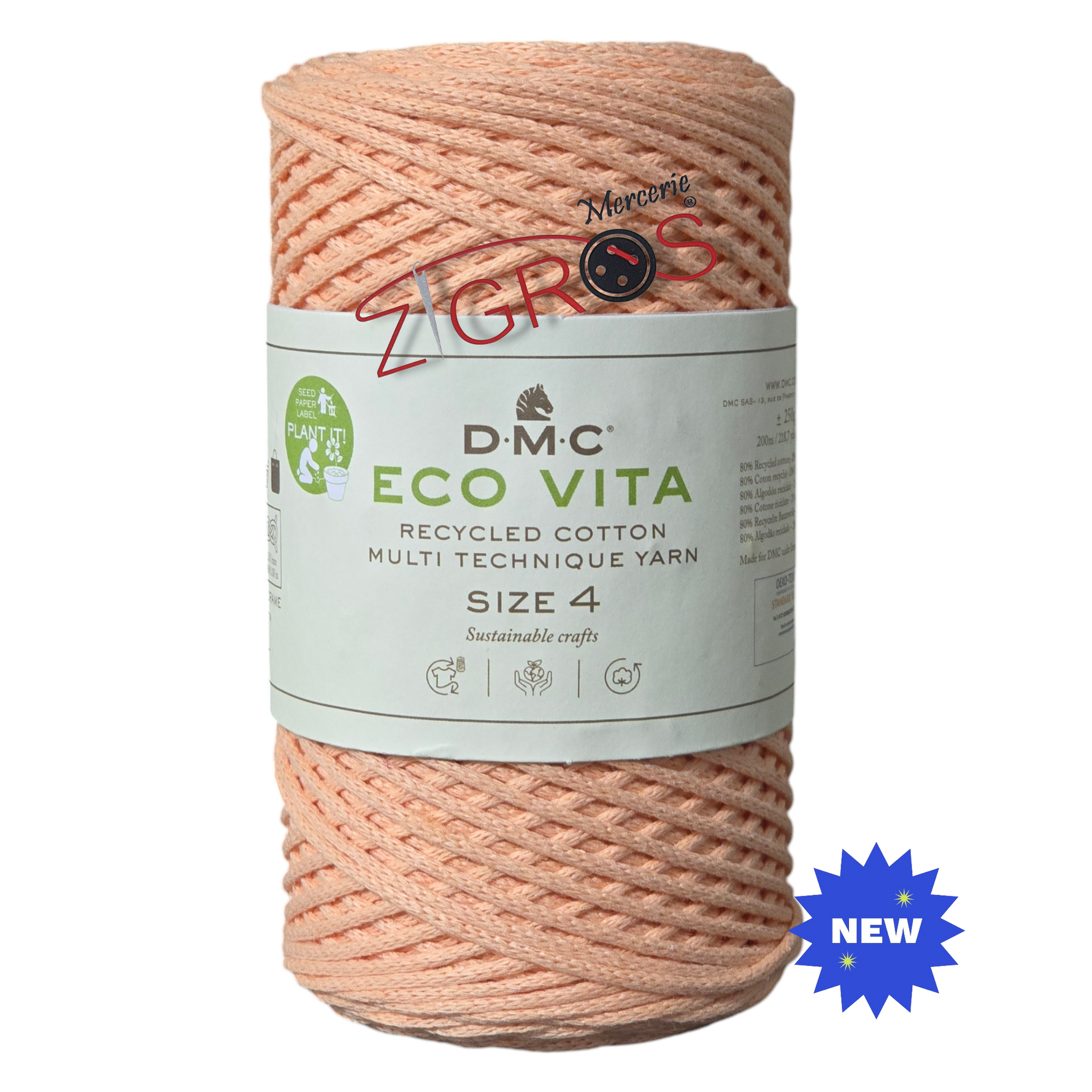 Eco Vita 4 è un filato in cotone 250gr