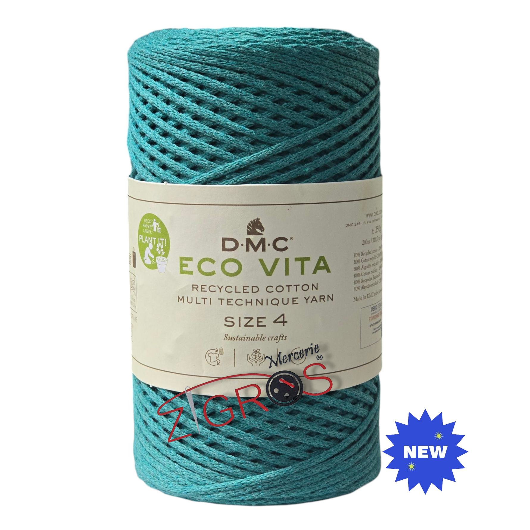 Eco Vita 4 è un filato in cotone 250gr