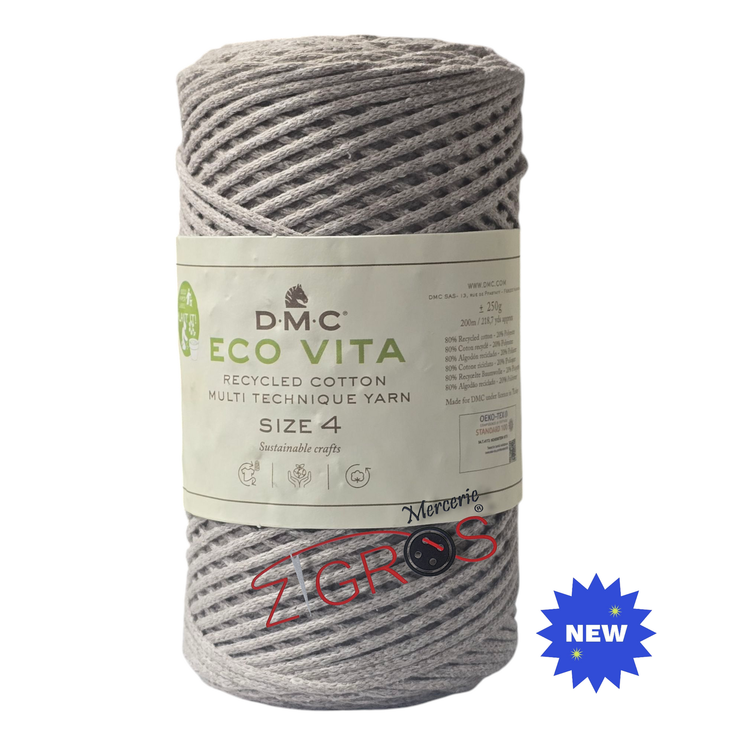 Eco Vita 4 è un filato in cotone 250gr