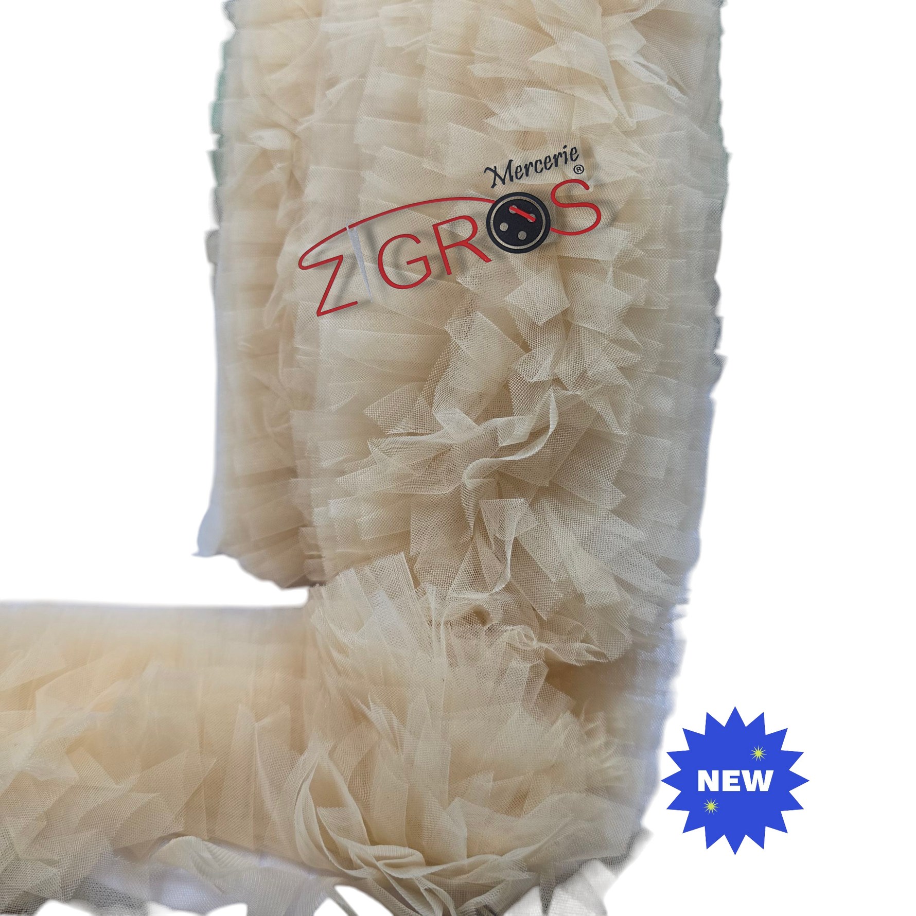 Passamanerie tulle h.13 cm