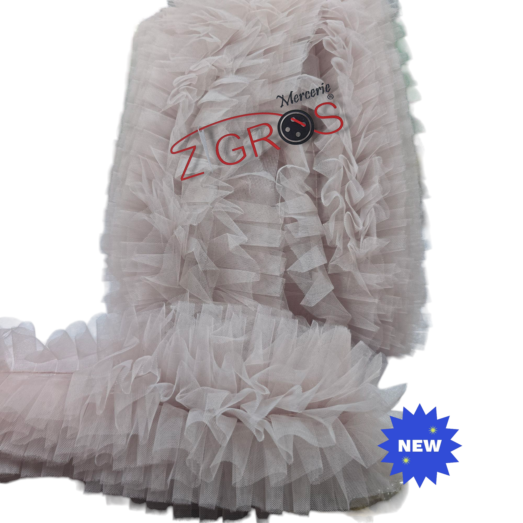 Passamanerie tulle h.13 cm