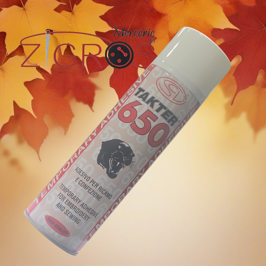 SPRAY ADESIVO TEMPORANEO TAKTER 650 500ML COLLA RICAMO
