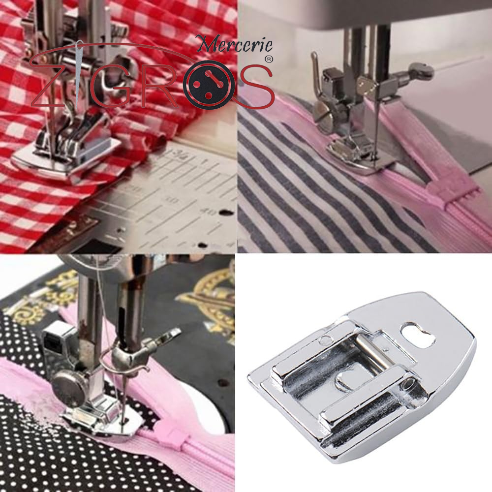 piedino per cerniera invisibile, per macchina da cucire a scatto, per Singer, Brother, Janome, Juki