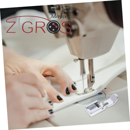 Piedino Zip Stretto in Metallo Resistente per Macchine da Cucire Domestiche Compatibile Brother Singer Babylock Semplice e Pratico per Cerniere...