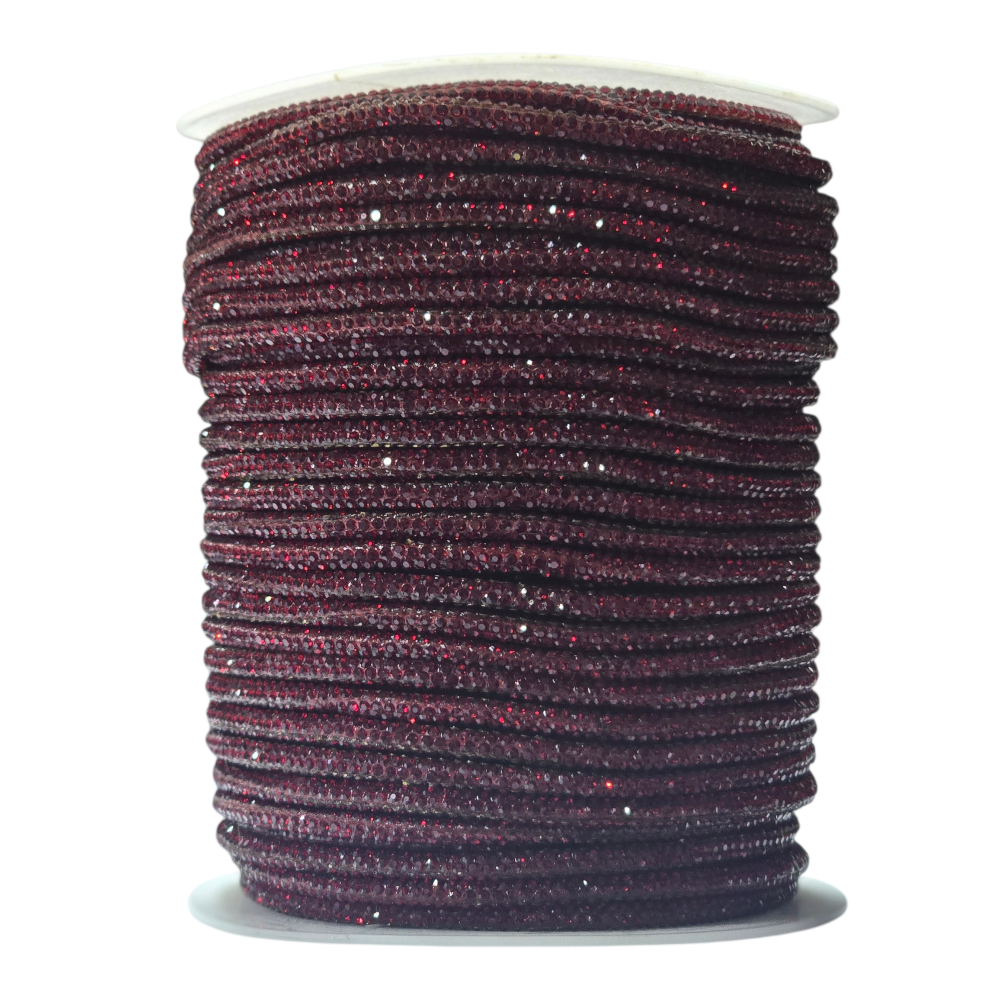 TUBOLARE STRASS 4MM NASTRO