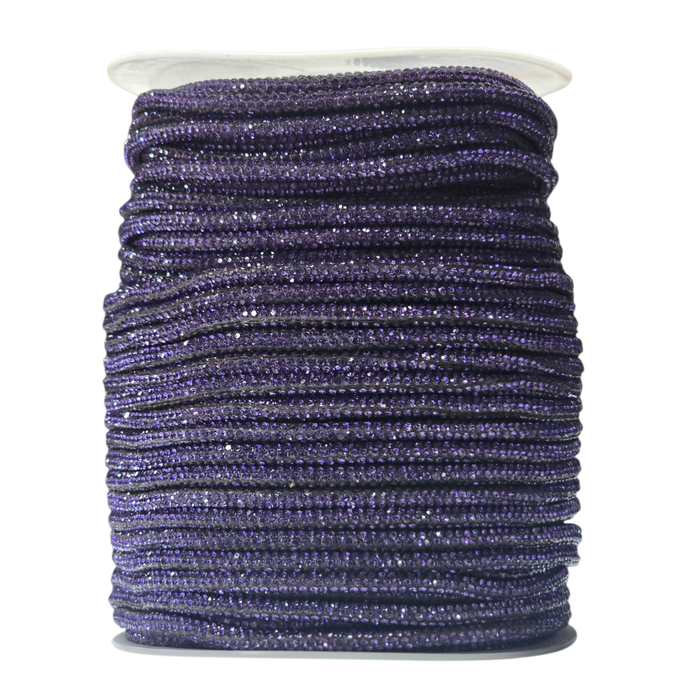 TUBOLARE STRASS 4MM NASTRO