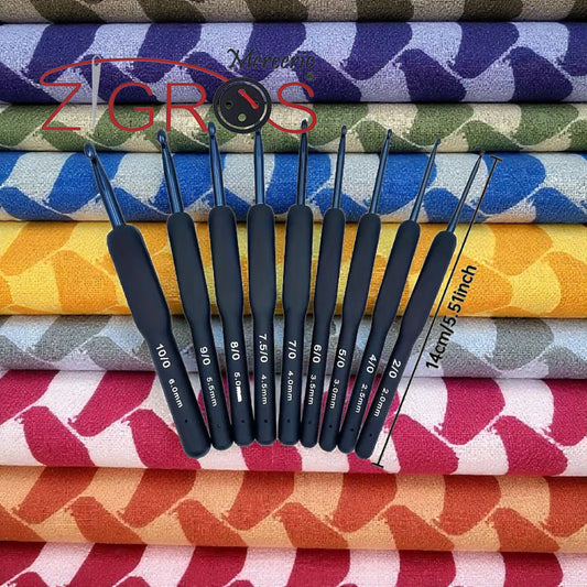 Set di ganci per giro di maglia ergonomici,