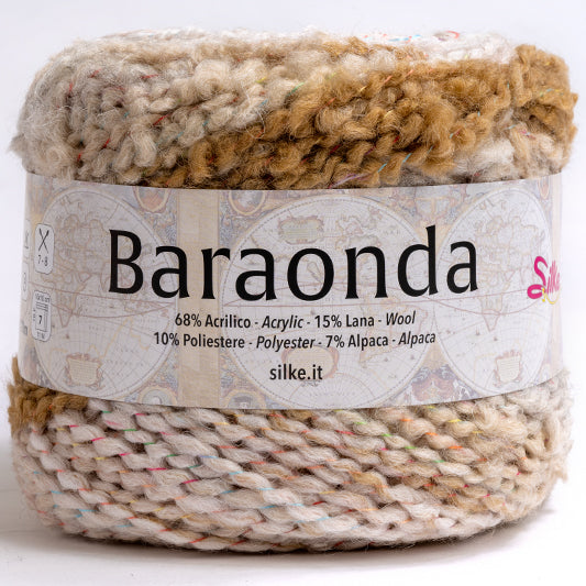 BARAONDA• 15% LANA • 68% ACRILICO • 10% POLIESTERE • 7% ALPACA GOMITOLI GRAMMI 100 METRI 170