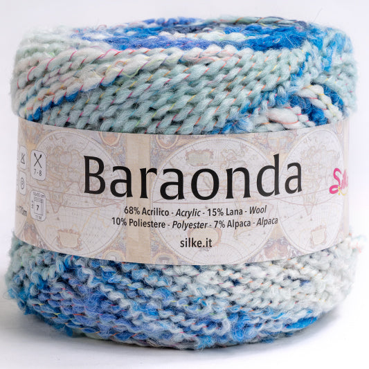 BARAONDA• 15% LANA • 68% ACRILICO • 10% POLIESTERE • 7% ALPACA GOMITOLI GRAMMI 100 METRI 170