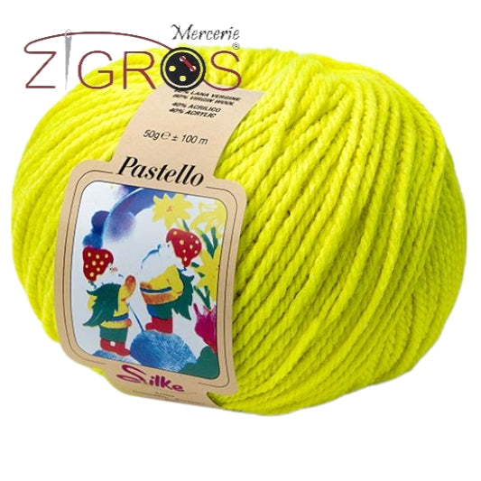 Pastello Fluo 60% Pura Lana Vergine 40% Acrilico