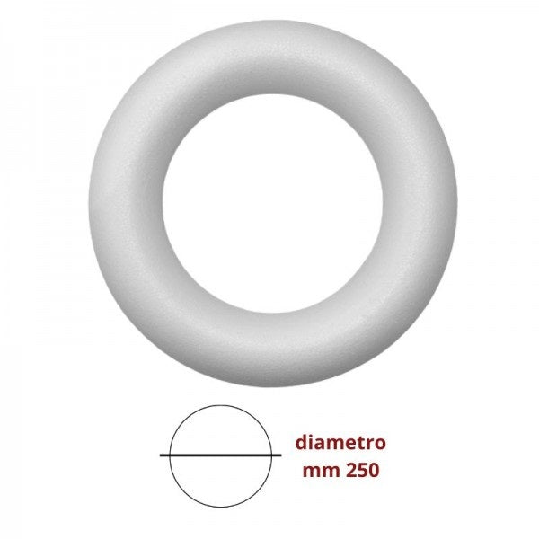 Forme, in polistirolo, corona, CWR: 25 cm