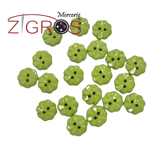 Bottoni Fantasia Baby Fiore C/Fori