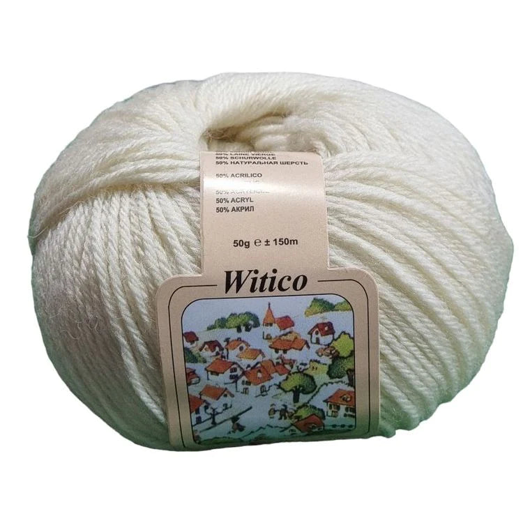 Witico 50% Pura Lana Vergine ,50% Acrilico.