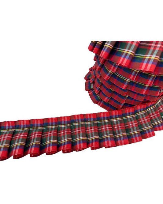 Nastro Plissè Tartan 4cm