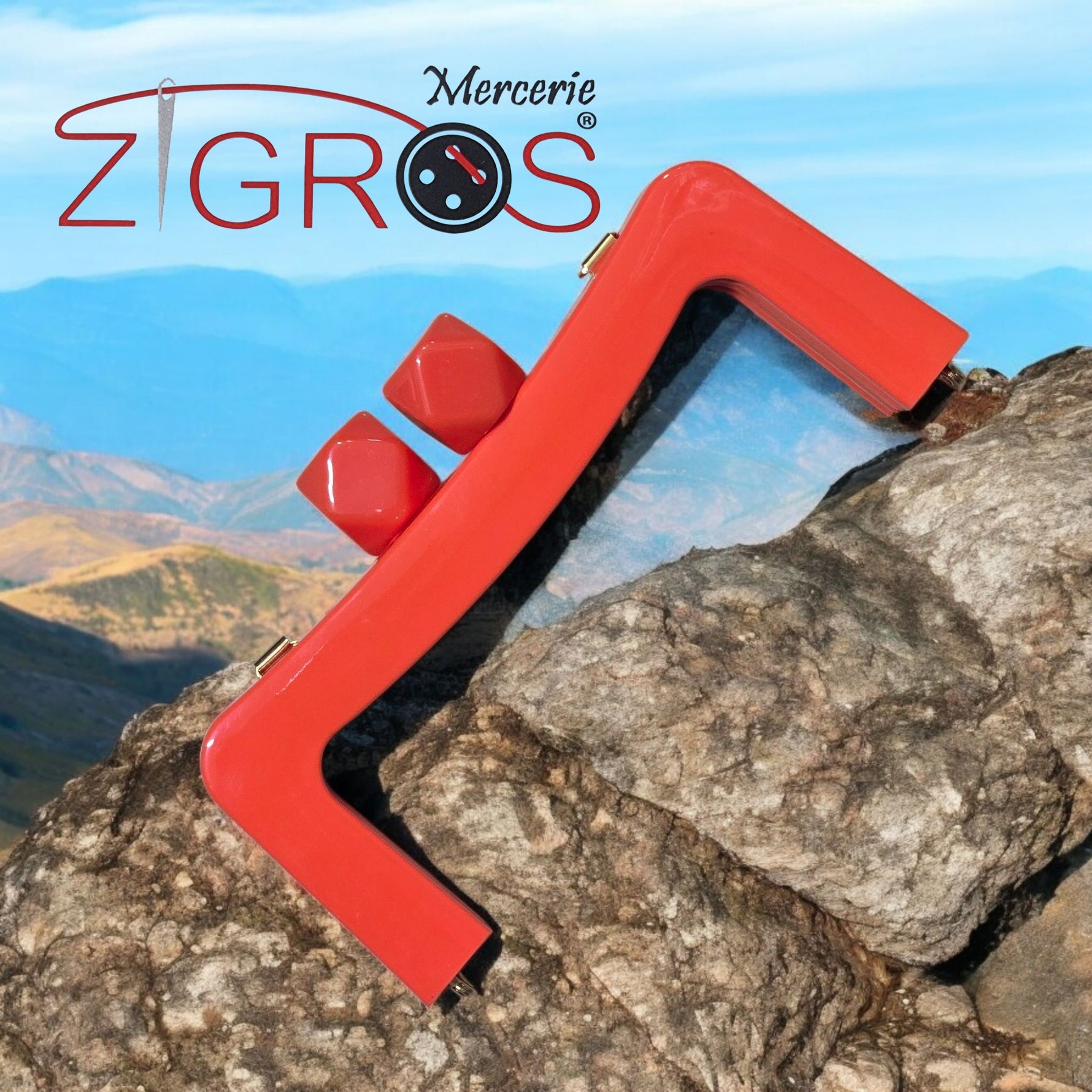 Chiusura in resina acrilica da 8 pollici Telaio della borsa Mint