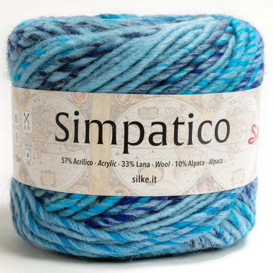 SIMPATICO GOMITOLI GRAMMI 100 METRI 125  • 10% ALPACA • 33% PURA LANA • 57% ACRILICO