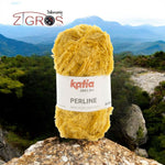 fantasia con pelo corto e brillio Perline