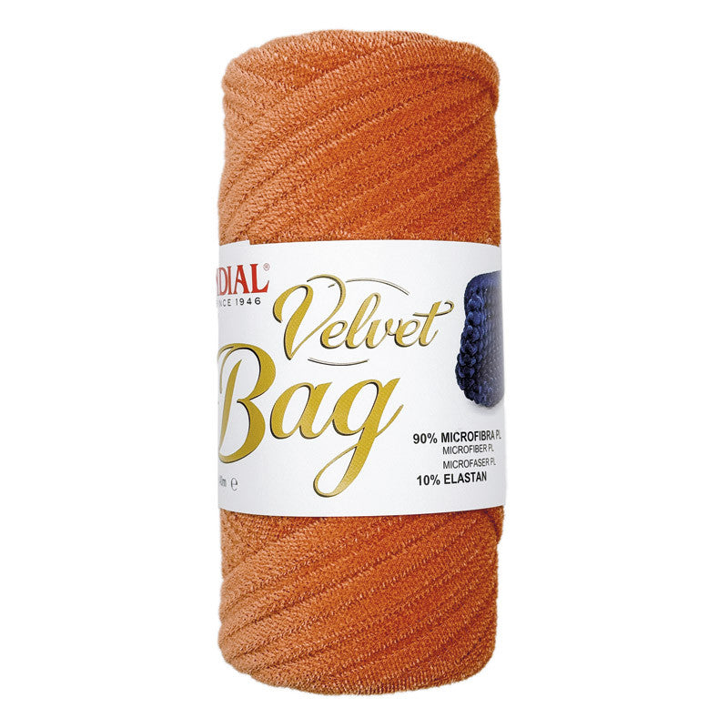 VELVET BAG - MONDIAL 200 g / 40 m, composizione 90% microfibra di poliestere e 10% elastan,