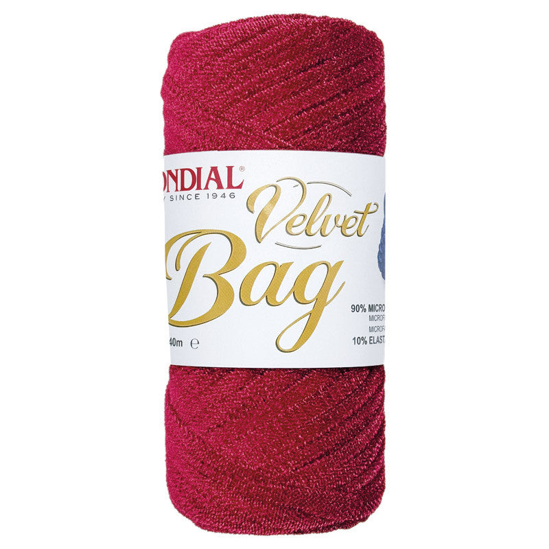 VELVET BAG - MONDIAL 200 g / 40 m, composizione 90% microfibra di poliestere e 10% elastan,