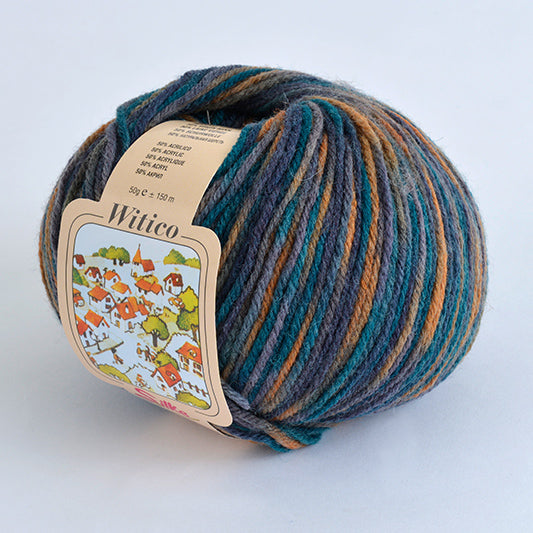 WITICO STAMPATO 50% PURA LANA VERGINE 50% ACRILICO