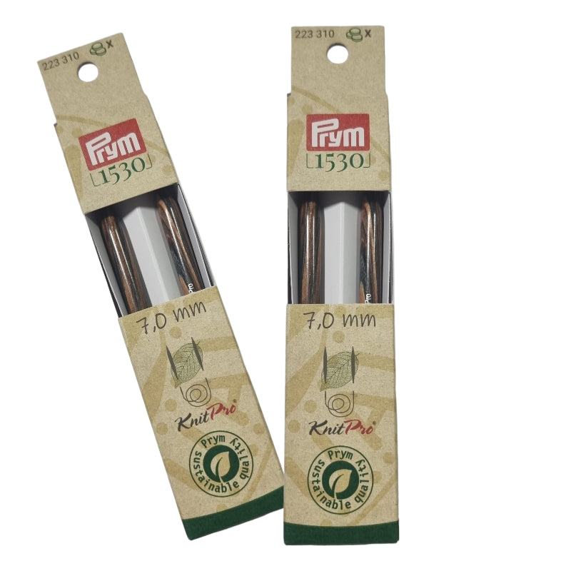 PUNTE DI FERRI MAGLIA LUNGHE NATURAL MULTICOL. 11,6 CM,
