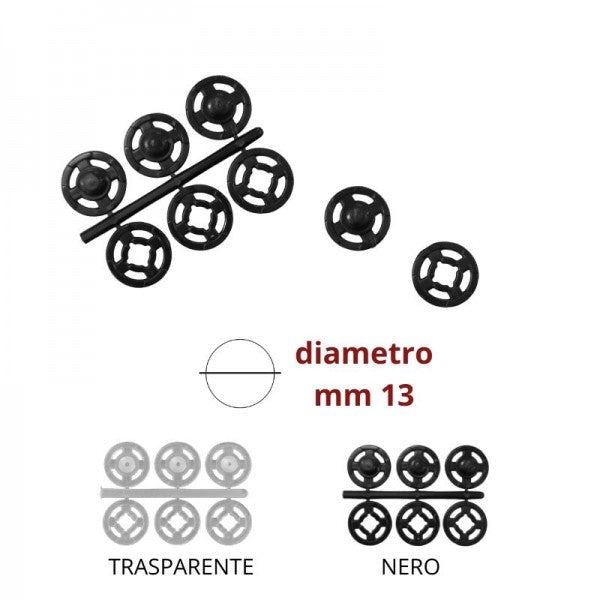 Bottoni Automatici Plastica